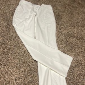 White Express Boot High Rise pants